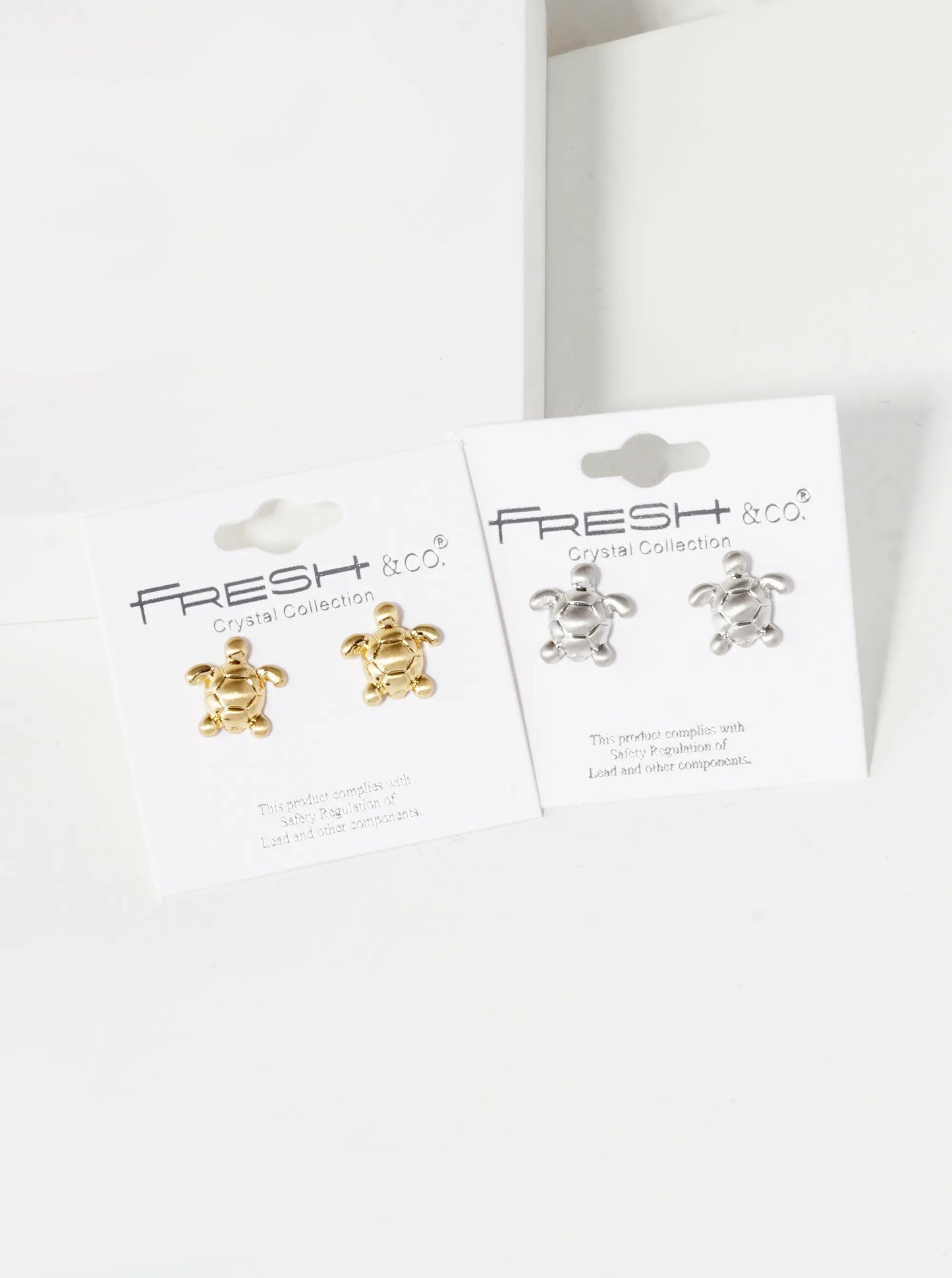 12mm Textured Puffy Turtle Stud Earrings