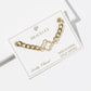 Clover Link Curb Chain Bracelet