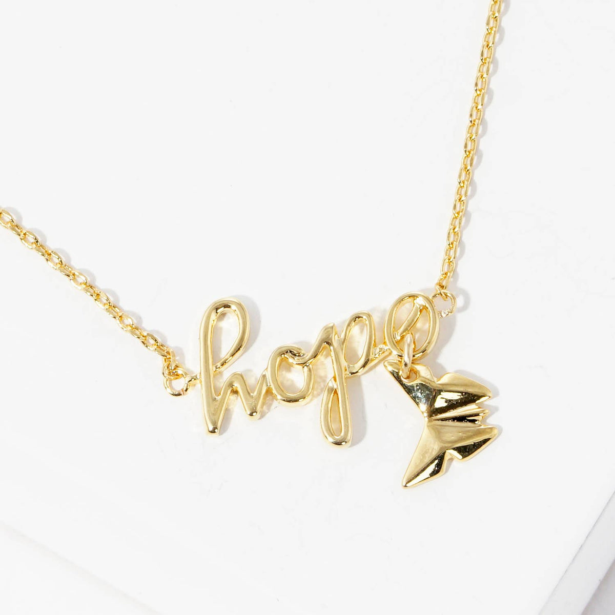 Gold Plated Hope Necklace