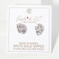 Soft-Curve with Dual-Row Pave CZ Setting Stud Earrings