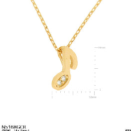 Dainty Musical Note Pendant Necklace
