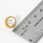 13mm Round Pearl Button Stud Earrings