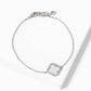 Mother of Pearl Clover Charm Bracelet