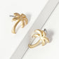 14mm Palm Tree Tropical Stud Earrings