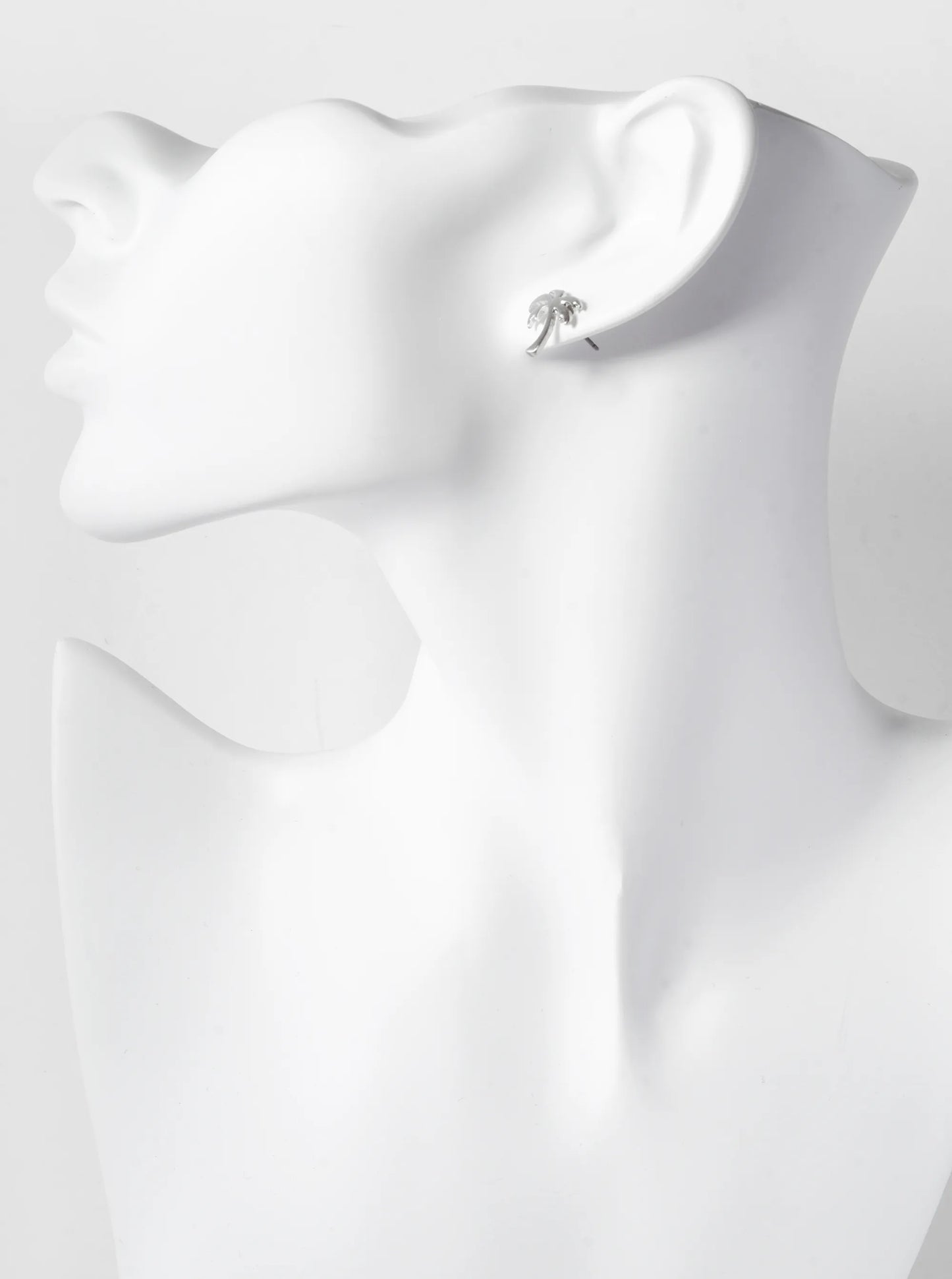 14mm Palm Tree Tropical Stud Earrings