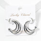 Triple Strand Hoop Earrings