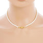 Gold Plated Pearl Serpent Necklace