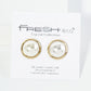 15mm Pearl Button Stud Earrings