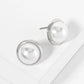 15mm Pearl Button Stud Earrings
