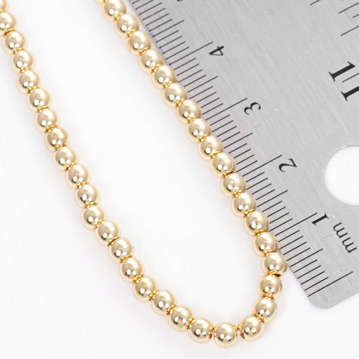 Gold Plated Pearl Beaded Necklace
