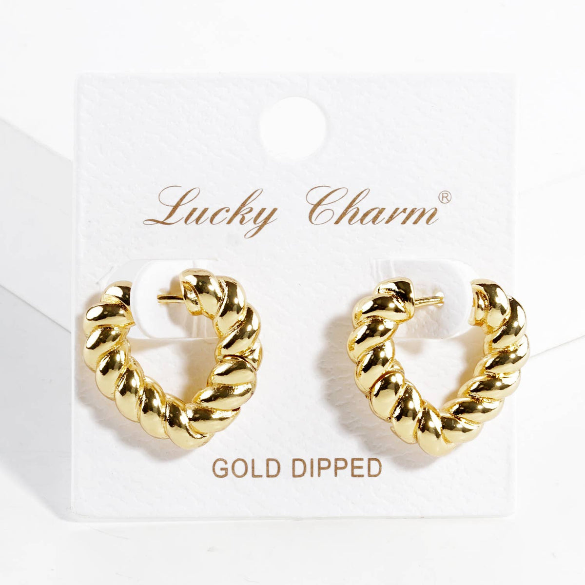 Twisted Rope Huggie Hoop Earrings