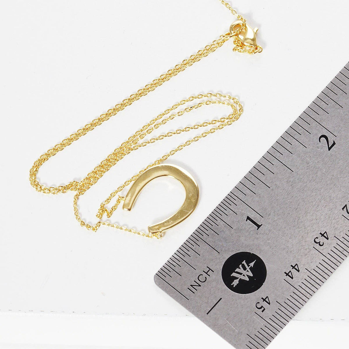 Gold Plated Horseshoe Necklace
