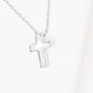 White Shelled Cross Necklace