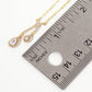Teardrop CZ-Stones Pendant Curved-Design Necklace