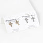 16mm Crystal Pave Cross Stud Earrings