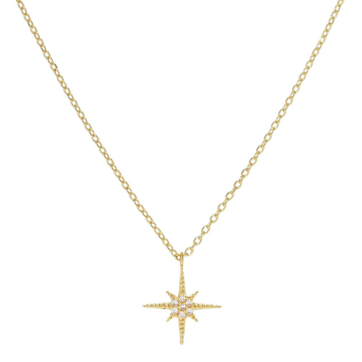 Gold Plated Starburst Necklace