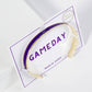 18K GOLD DIPPED ENAMEL COLOR GAME DAY CUFF BRACELET