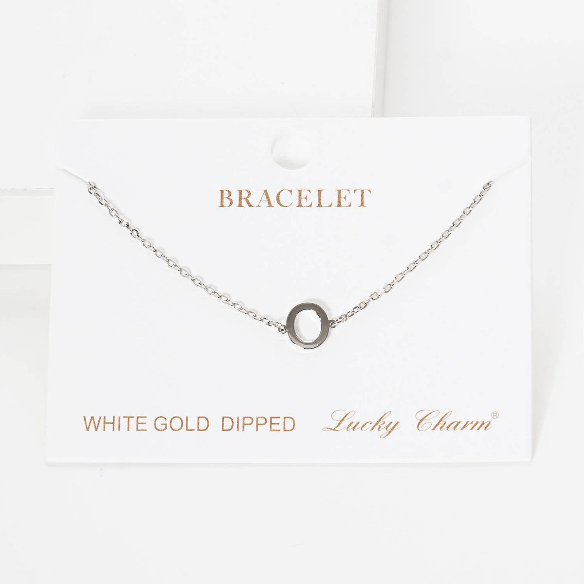 Gold Plated Initial Letter Bracelet