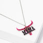 Western Longhorn "MAMA" Pendant Necklace