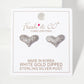 Micro-Pave-Set CZ Puffy Heart Stud Earrings