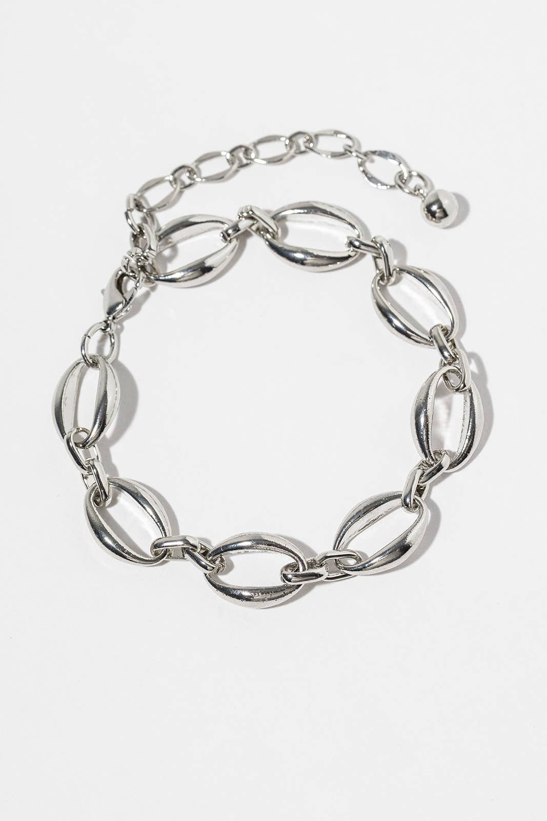 High-Shine Oval Link Statement Anklet