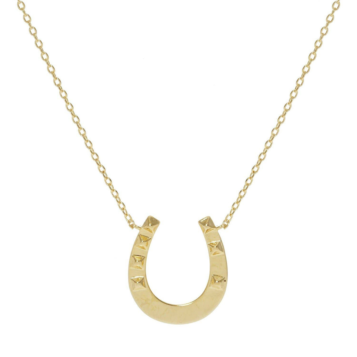 Gold Plated Horseshoe Necklace