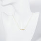 18K Gold Dipped 1 Inch Brass Knot Pendant Necklace