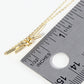 18K Gold Dipped 1 Inch Brass Knot Pendant Necklace