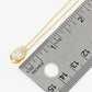 18K Gold Dipped 10mm Bezel Set CZ Oval Pendant Necklace