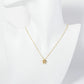 18K Gold Dipped 10mm Bezel Set CZ Star Pendant Necklace