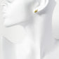 18K Gold Dipped 10mm Brass Lock And Key Asymmetric Sterling Silver Post Stud Earrings