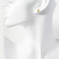 18K Gold Dipped 10mm Brass Rudolph Deer Sterling Silver Post Christmas Stud Earrings