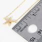 18K Gold Dipped 10mm Cubic Zirconia Pave Sea Star Starfish Brass Chain Anklet
