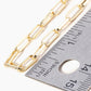 18K Gold Dipped 10mm Link Chain Brass Anklet
