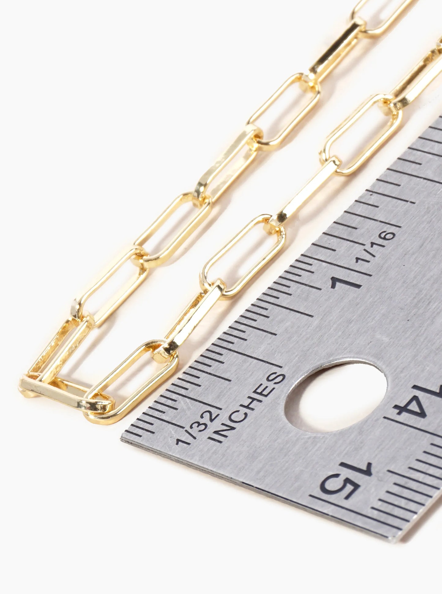 18K Gold Dipped 10mm Link Chain Brass Anklet