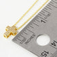 18K Gold Dipped 10mm Pave Cubic Zirconia Cross Pendant Necklace