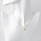 18K Gold Dipped 11mm Pave Cubic Zirconia Cross Pendant Necklace