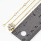 18K Gold Dipped 12mm CZ Stone Heart Pendant Necklace
