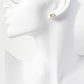 18K Gold Dipped 12mm Curved Brass Rhombus Sterling Silver Post Stud Earrings