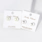 18K Gold Dipped 12mm Pearl Button Stud Earrings