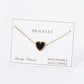 18K Gold Dipped 13mm Heart Chain Bracelet