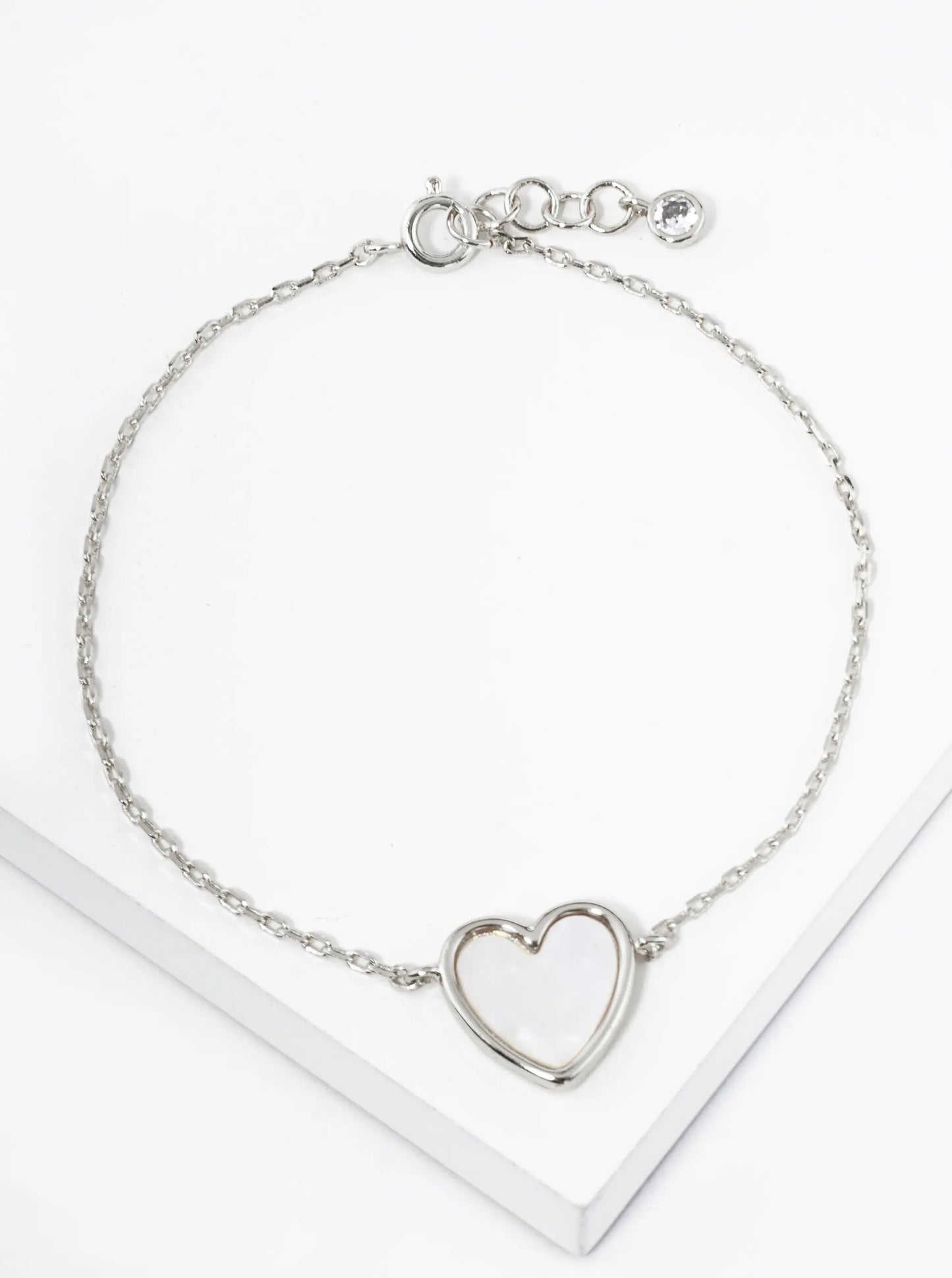 18K Gold Dipped 13mm Heart Chain Bracelet