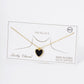 18K Gold Dipped 13mm Heart Pendant Necklace