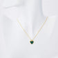 18K Gold Dipped 13mm Heart Pendant Necklace