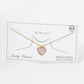 18K Gold Dipped 13mm Heart Pendant Necklace