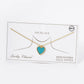 18K Gold Dipped 13mm Heart Pendant Necklace