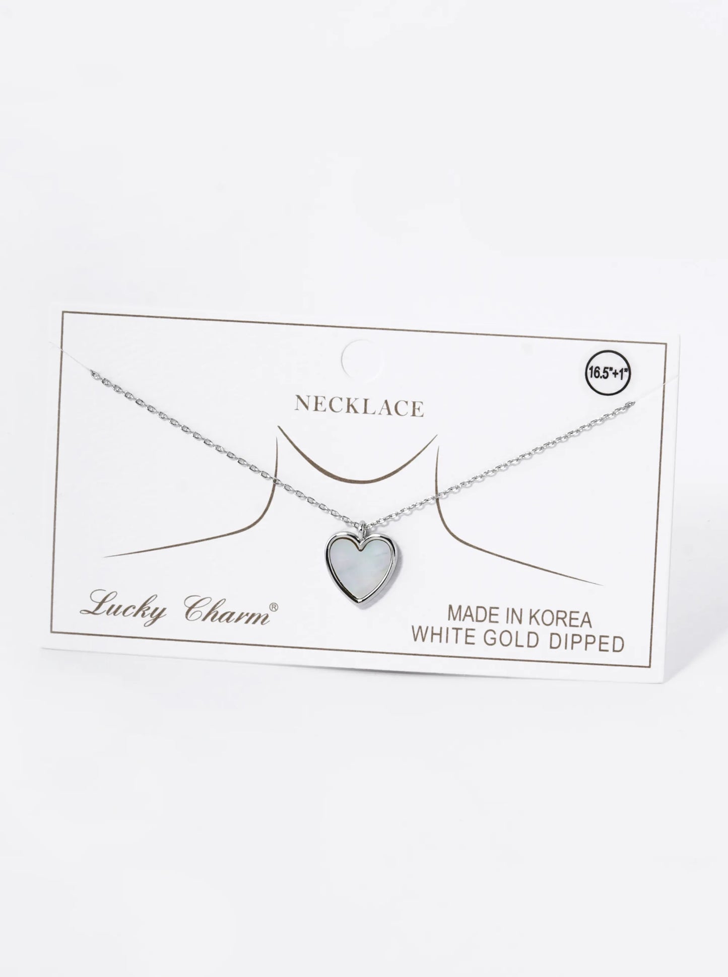 18K Gold Dipped 13mm Heart Pendant Necklace