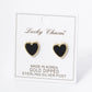18K Gold Dipped 13mm Heart Stud Earrings