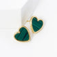 18K Gold Dipped 13mm Heart Stud Earrings