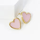 18K Gold Dipped 13mm Heart Stud Earrings